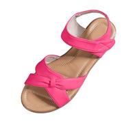 Generisch Women's Sandals Category Women's Sandals - High Quality Casual Shoes with Open Toe Soft Sole Generous Fit for Comfortable Feet, Hot Pink, 5 UK