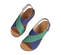 Generisch Women's Sandals Comfort Feet Plantar Fasciitis Arch Support Orthotic Sandals Breathable Walking Sandals Portable Slippers Non-Slip Slippers Yoga Foot Bed Holiday Slippers Beach Shoes, Green