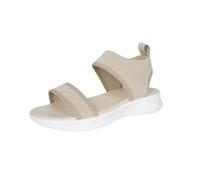 Generisch Women's Sandals Fashion Mesh Breathable Summer Sandals Orthopaedic Sports Sandals Washable Knitted Fabric Summer Sandals Comfortable Thick Sole Flat Base Non-Slip Large Sizes Shoes, Beige2
