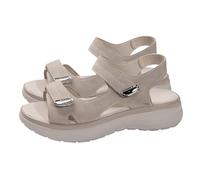 Generisch Women's Sandals Shoes Women's Summer Sandals Flat Front Closed Elegant High Heels Summer Elegant Orthopaedic for Beach & Holiday, gray, 7 UK