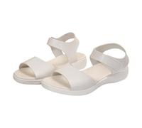Generisch Women's Sandals with Wedge Heel Non-Slip Sandals Foot Bed Wide Women Sports Outdoor Slippers Non-Slip Beach Shoes Travel Trekking Holiday Plan with Footbed Slippers Mules, White, 9 UK