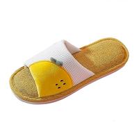 Generisch Women's Shoes Boots Black Four Seasons Cute Slippers for Non-Slip Fpir Season Fabric Cotton Colourful Slippers Warm Waterproof Shoes Women, yellow, 8.5 UK