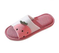 Generisch Women's Shoes Boots Black Four Seasons Cute Slippers for Non-Slip Fpir Season Fabric Cotton Colourful Slippers Warm Waterproof Shoes Women, purple, 8.5 UK