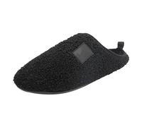 Generisch Women's Shoes Trainers Yellow Men Women Couples Winter Plain Home Indoor Cotton Slippers Soft Bottom Package with Thickened Velvet Warm Slippers Shoes for Long Standing Women, black, 11.5 UK