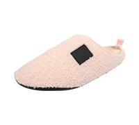 Generisch Women's Shoes Trainers Yellow Men Women Couples Winter Plain Home Indoor Cotton Slippers Soft Bottom Package with Thickened Velvet Warm Slippers Shoes for Long Standing Women, pink, 5 UK