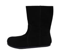 Generisch Women's Short Boots, Retro Cowboy Boots, Waterproof, Round Toe, Plain, Medieval Ankle Boots, Flat Sole Slip-On Boots, black, 8 UK