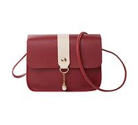 Generisch Women's Shoulder Bag, Fashion Pearl Pendants, Soft Leather Buckle, Lightweight and Versatile Shoulder Bag New Chic Men's Bags (RD2, One Size)