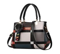 Generisch Women's Shoulder Bag Messenger Bag Handbag for Women Bags Crochet Instructions, black, One Size