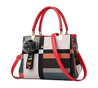 Generisch Women's Shoulder Bag Messenger Bag Handbag for Women Bags Crochet Instructions, red, One Size