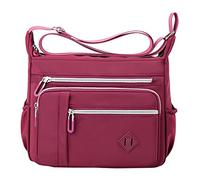 Generisch Women's Shoulder Handbag Spacious Multiple Women's Crossbody Purse Tote Bag Top Satchel Shoulder Bags Women Red, Hot Pink, One Size