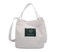 Generisch Women's Simple Art Girl Canvas Fresh Casual Shoulder Bag Shoulder Bags Men Red, White, One Size