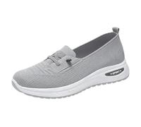 Generisch Women's Single Shoes Comfortable Casual Shoes for Mums Breathable Stylish Ideal for Everyday Special Occasions, gray, 8 UK