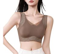 Generisch Women's Sleep Bra Without Underwire Push Up Sports Bra Seamless Smooth Bra Printed Non-Wired Bra Soft Comfortable Lingerie Soft Anti-Sagging Bralette