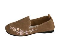 Generisch Women's Slip-On Trainers, Comfortable Shoes Without Laces, Mesh, Lightweight Fabric Shoes, Slip-On Shoes, Women's Running Shoes, Orthopaedic Breathable Elegant Gym Trainers, Sports Shoes