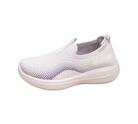 Generisch Women's Slip-On Trainers with No Laces, Memory Foam Walking Shoes, Extra Wide, Soft Trainers, Comfortable, Lightweight Running Shoes, Breathable, Robust Soles, Sports Shoes, Barefoot Shoes