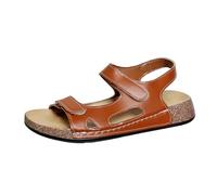 Generisch Women's Slippers, European and Retro Foreign Trade, Large Size, Hollow, Lightweight, Soft Sole, Casual Shoes, Sandals, brown, 8.5 UK