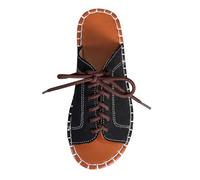 Generisch Women's Slippers Flat Retro Fish Mouth Lightweight Sandals for Outdoor Clothing Beach Holiday Comfortable Leisure Shoes Shoes for Nursing Professions Women, black, 10 UK