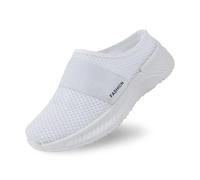 Generisch Women's Slippers for Casual Summer Holidays on the Beach Comfortable Closed Toe with Thick Sole Versatile Combines with Jeans Outfits Ideal Companion for Relaxed Days, White, 7 UK