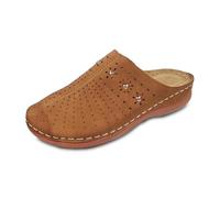 Generisch Women's Slippers for Everyday Leisure - Comfortable Casual Shoes for Spring with Closed Toe Ideal Companion on the Beach for Daily Activities, brown, 4 UK