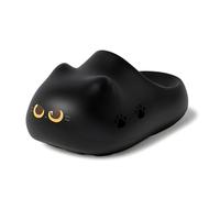Generisch Women's Slippers Look Cat Slippers Cloud Clogs Cat Paw Hole Slip-On Soft Bathing Shoes Candy Floss Garden Shoes Airy Garden Clogs Bathing Shoes Cat Lovers For, Style D03 Black, 5 UK