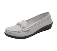Generisch Women's Soft Orthopaedic Shoes Breathable Woven for Walking Slip On Shoes Foam Arch Support Hands In Sneakers High Heels Women's Shoes Black, gray, 9 UK