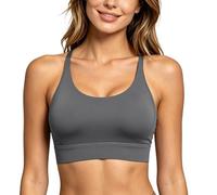 Generisch Women's Sports Bra Without Underwire Wireless Yoga Bra with Crossed Straps Seamless Cup Design for Comfortable Freedom of Movement Secure Hold Casual