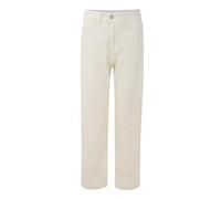 Generisch Women's Straight Leg Jeans, High Waist Jeans, Long Baggy Jeans, Plain Denim Trousers, Straight Leg Casual Trousers, Stretch High Waist Jeans with Pockets, Comfortable Casual Trousers, White