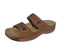 Generisch Women's Summer Flip Flops, Women's 40 Slippers Summer Funny, Slippers Closed Flip Flops Glitter Elegant Sandals Black, Bathing Shoes Bathing Slippers, Brown 1, 8 UK