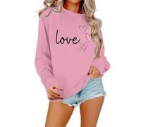 Generisch Women's Sweatshirt Its Fall Yall Pumpkin Halloween Leopard Print Casual Long Sleeve Pullover Shirt Tops Blouse Layered Fashion, pink, S