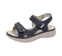 Generisch Women's Toe Sandals Crystal Jelly Beach Flip Flops Students Korean Wear Flat Sandals, blue, 7 UK