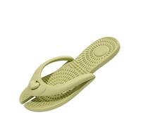 Generisch Women's Toe Separator in Funny Fish Design - Original Flip Flops with Textured Sole | Funny Bathing Shoes for Beach, Pool and Home, Style I02 Green, 8 UK