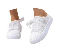Generisch Women's Traditional Shoes, Dirndl Shoes, Flat Lace Trainers, Oktoberfest Wedding Shoes, Lightweight, Comfortable, Breathable Fabric Shoes, Mesh Summer Shoes, Leisure, Outdoor, Lace Trainers