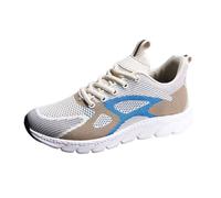 Generisch Women's Trainers Casual Shoes Weaving Korean Style Lace-Up Shoes with Thick Sole Comfortable Trendy, blue, 4 UK