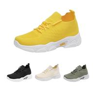 Generisch Women's Trainers Mesh Breathable Lace-Up Shoes Comfortable Slip On Trainers Lightweight Casual Non-Slip Sports Shoes Walking Fitness Trainer Shoes Barefoot Shoes Leisure Shoes Running Shoes