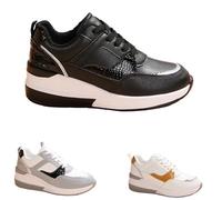 Generisch Women's Trainers Shoes Wedge Heel Platform Cushioning Running Shoes Sports Shoes Air Cushion Breathable Trainers Non-Slip Lightweight Road Running Shoes Walking Shoes Training Shoes, black