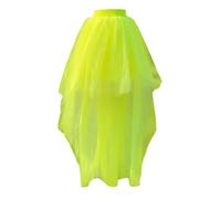 Generisch Women's Tulle Skirt Petticoat High Waist Woman Irregular Tutu Skirt Midi Skirt Summer Skirt Retro 50s Underskirt for Carnival Costumes Fancy Dress Costumes