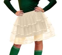 Generisch Women's Tulle Skirt Short Elegant Mini Skirt Summer Skirt Vintage 50s Rockabilly Tutu Mini Tulle Skirt Ballet Skirt Underskirt Fancy Dress Costumes