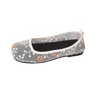 Generisch Women's Vintage Romantic Style Strappy Soft Sole Flat Pointe Shoes for Summer City Strolls and Cafe Visits on Weekend Mornings, Style E02 Orange, 2/2.5 UK