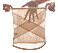 Generisch Women's Waist Trainer Cincher Cross Mesh Belt for Waist Shaping, Sweat Waist Trainer Corset Trimmer Shaper Belt for Women, skin-coloured, L, See description