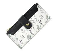 Generisch Women's Wallet | Leather Thin Floral Vegan Purse | Leather Zipper Coin Bag for Women | Commuting, Work, Shopping, Dating, Gym, Going Out