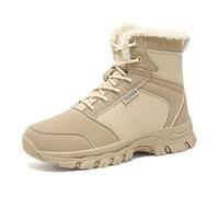 Generisch Women's Winter Boots with Warm Fleece Lining as Medium Height Thermal Shoes for Outdoor Activities Hiking in Cold Season, brown, 7 UK