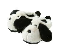 Generisch Women's Winter Closed, Plush Slippers for Men and Women, with Animal Motif, Soft Lined Felt Slippers with Felt Sole, Non-Slip Without Soles, Shoes, Platform House Slippers, black, 8 UK