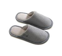 Generisch Women's Winter Plush Slippers, Stylish, Simple Winter Slippers, Plain Design, Felt Slippers, Soft Soles, Cotton Slippers, Lightweight, Comfortable Hut Shoes, Non-Slip Slippers, gray, 10 UK