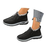Generisch Women's Winter Snow Boots Heat Insulating Comfortable Lined for Outdoor Activities in Cold Weather, black, 8.5 UK