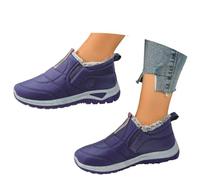 Generisch Women's Winter Snow Boots Heat Insulating Comfortable Lined for Outdoor Activities in Cold Weather, purple, 8 UK