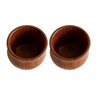 Generisch Wooden Coffee Mugs, Pack of 2 Wooden Cups for Drinks Handmade Drinking Cup for Coffee Tea Espresso Latte Wine Milk in the Kitchen in the Dining Room in the Café on the Worktop and at Party
