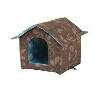 Generisch Wooden Houses for Building Outdoor Indoor Winter with Self-Warming Underlay, Heat-Insulated Protective Enclosure for Cats, Dogs, Rabbits, Folding Tent for Animals, House Brand (A, C)