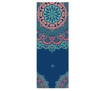 Generisch Yoga Towel Mat - 185 x 65 cm, Non-Slip Sweat-Absorbing Microfibre Blanket | Anchored Corners | Ultra Soft Travel Mat Cover for Hot, Bikram and Normal Yoga