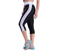 Generisch Yoga Trousers Women's 3/4 High Waist Running Trousers Women's Long with Pocket Fashion Fitness Trousers Stretch Training Trousers Lightweight Sports Trousers Casual Capri Trousers Slim Fit