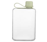Generische Flachwasserflasche, Flasche Squaresches Wasser - 500 ml Flatwasserflasche - Flasche mit anti -sautainierbarem Sommerwasser, Feine kalte Flasche, Flasche Sportswater zum Wandern,